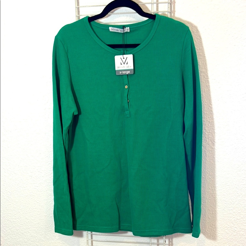Michelle Mae Green Long Sleeve Tee